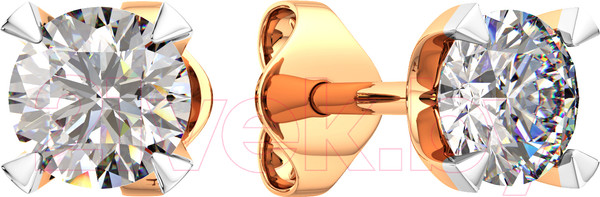 Изображение товара Серьги из розового золота ZORKA 3101353.14K.R.ZZ (с фианитами)