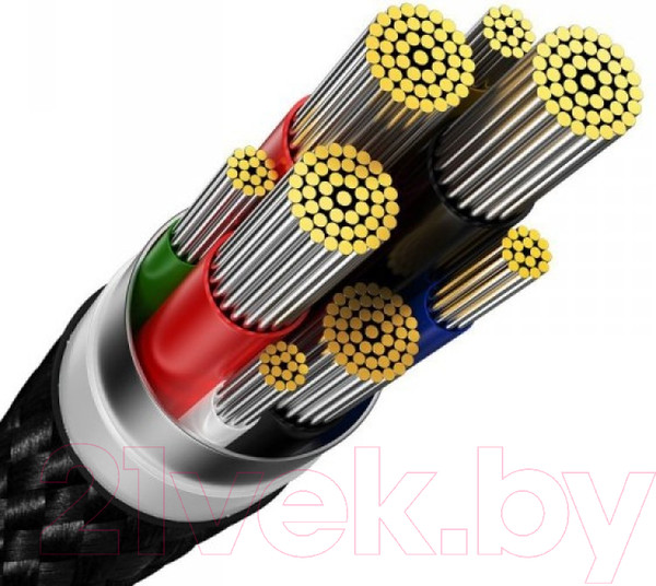 Изображение товара Кабель Baseus Glimmer Series Fast Charging Type-C to Type-C / CADH000701 (1м, черный)