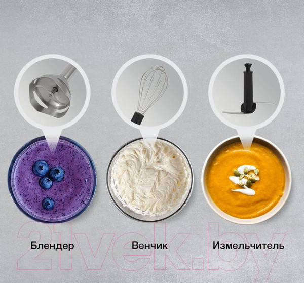 Изображение товара Блендер погружной StarWind SBP3412 (черный/серый)