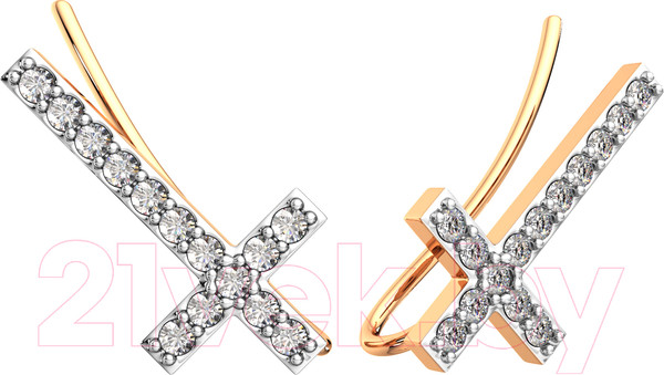 Изображение товара Серьги из розового золота ZORKA 3101387.14K.R (с фианитами)