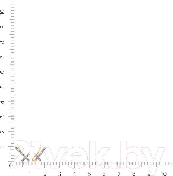 Изображение товара Серьги из розового золота ZORKA 3101387.14K.R (с фианитами)
