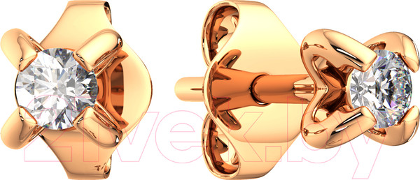 Изображение товара Серьги из розового золота ZORKA 3101399.14K.R.ZZ (с фианитами)