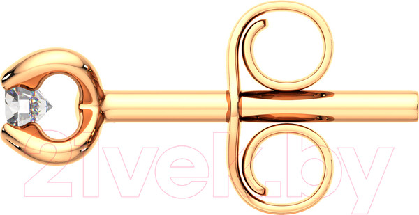 Изображение товара Серьги из розового золота ZORKA 3101399.14K.R.ZZ (с фианитами)