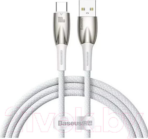 Изображение товара Кабель Baseus Glimmer Series Fast Charging USB to Type-C / CADH000402 (1м, белый)