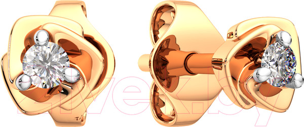 Изображение товара Серьги из розового золота ZORKA 3101448.14K.R.ZZ (с фианитами)
