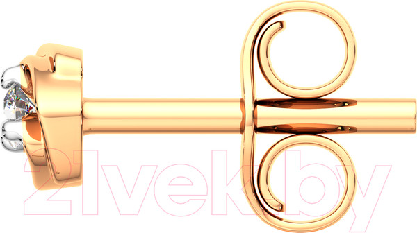 Изображение товара Серьги из розового золота ZORKA 3101448.14K.R.ZZ (с фианитами)