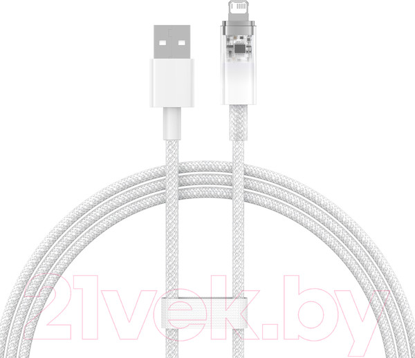 Изображение товара Кабель Baseus Explorer Series Fast Charging USB to iP / CATS010002 (1м, белый)