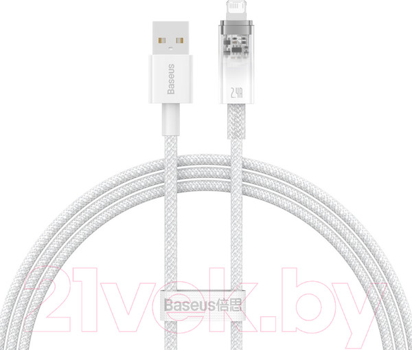 Изображение товара Кабель Baseus Explorer Series Fast Charging USB to iP / CATS010002 (1м, белый)