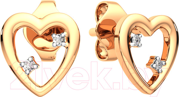Изображение товара Серьги из розового золота ZORKA 3101593.14K.R (с фианитами)