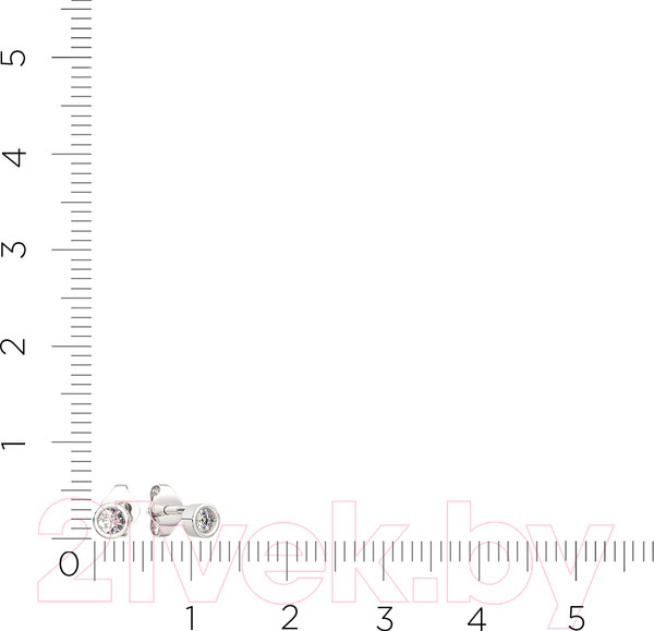 Изображение товара Серьги из белого золота ZORKA 310237/б (с фианитами)
