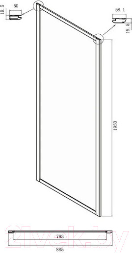 Изображение товара Душевой уголок Ambassador Forsa 130x90x195 / 17021104NX-90NX