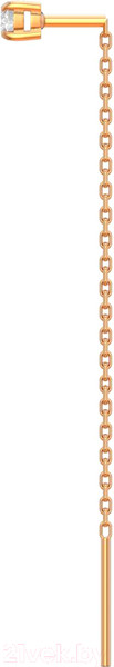 Изображение товара Серьги из розового золота ZORKA 310826.14K.R (с фианитами)