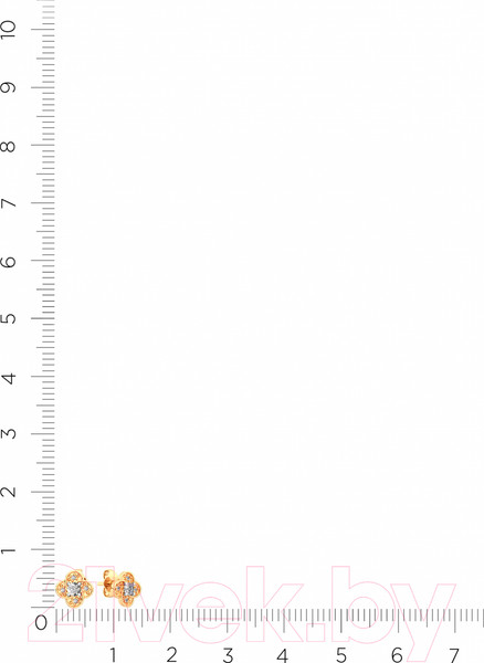 Изображение товара Серьги из розового золота ZORKA 310866.14K.R (с фианитами)