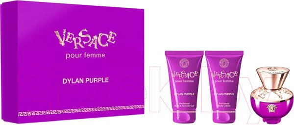 Изображение товара Парфюмерный набор Versace Dylan Purple Парфюмерная вода+Гель для душа+Лосьон для тела (50мл+50мл+50мл)