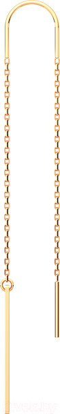 Изображение товара Серьги из розового золота ZORKA 390045.14K.R