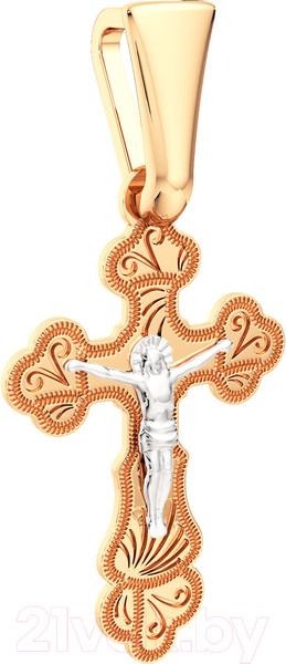 Изображение товара Крестик из комбинированного золота ZORKA 410005.2.14K.B.REL
