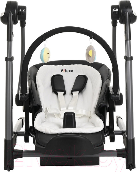 Изображение товара Стульчик для кормления Pituso Triola 3 в 1 / SG116 (Black Frame/Black)