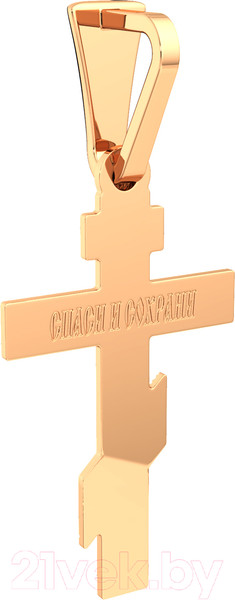 Изображение товара Крестик из комбинированного золота ZORKA 410006.2.14K.B.REL