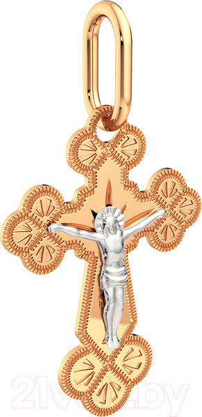 Изображение товара Крестик из комбинированного золота ZORKA 410007.3.14K.B.REL