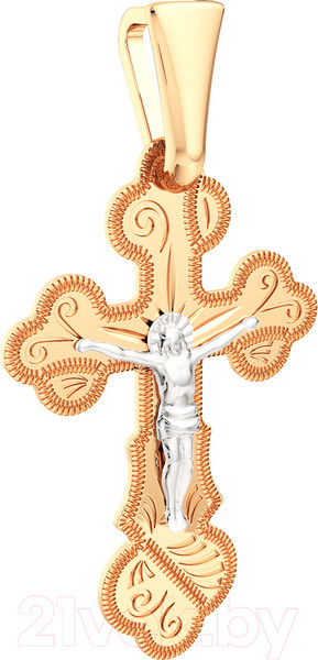Изображение товара Крестик из комбинированного золота ZORKA 410008.1.14K.B.REL