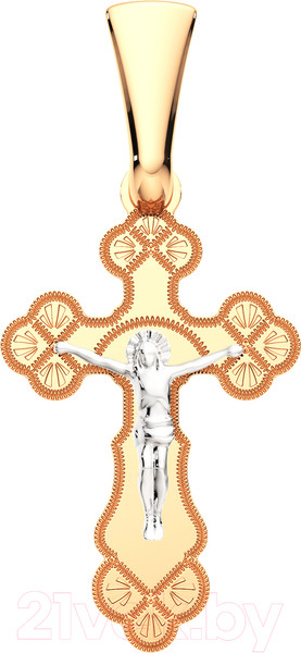 Изображение товара Крестик из комбинированного золота ZORKA 410012.2.14K.B.REL