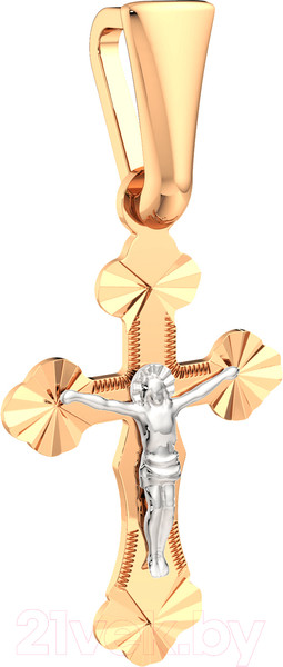 Изображение товара Крестик из комбинированного золота ZORKA 410018.2.14K.B.REL