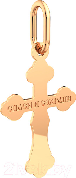 Изображение товара Крестик из комбинированного золота ZORKA 410018.3.14K.B.REL