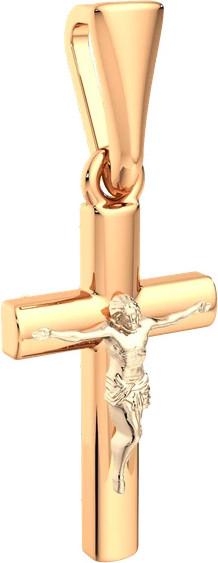 Изображение товара Крестик из комбинированного золота ZORKA 410025.14K.B.REL
