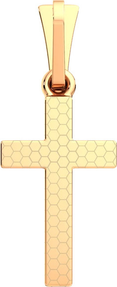Изображение товара Крестик из комбинированного золота ZORKA 410025.14K.B.REL