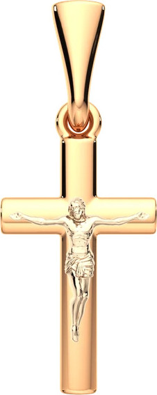 Изображение товара Крестик из комбинированного золота ZORKA 410025.14K.B.REL