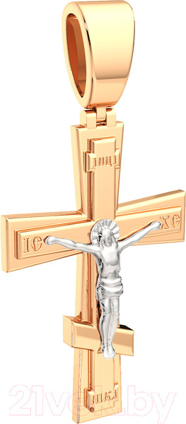 Изображение товара Крестик из комбинированного золота ZORKA 430128.14K.B.REL