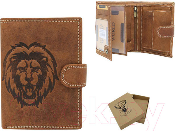 Изображение товара Портмоне No Brand N4L-CHM-LION (коньячный)