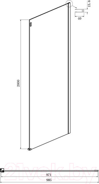 Изображение товара Душевой уголок Ambassador Benefit 150x100x200 / 19022204HBB-100HBB