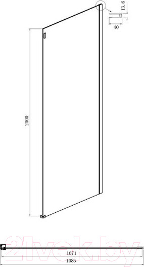 Изображение товара Душевой уголок Ambassador Benefit 150x110x200 / 19022204HBB-110HBB