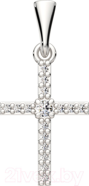 Изображение товара Крестик из белого золота ZORKA 440062.14K.W.REL (с фианитами)