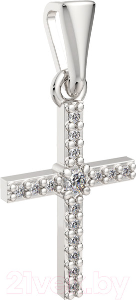 Изображение товара Крестик из белого золота ZORKA 440062.14K.W.REL (с фианитами)