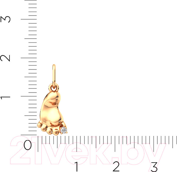 Изображение товара Подвеска из розового золота ZORKA 440306.14K.R (с фианитом)