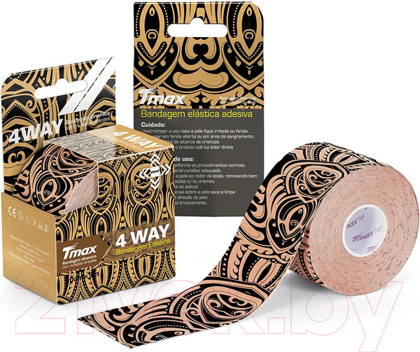 Изображение товара Кинезио тейп Tmax 4 Way Pattern Tattoo / 20211228 (тату)