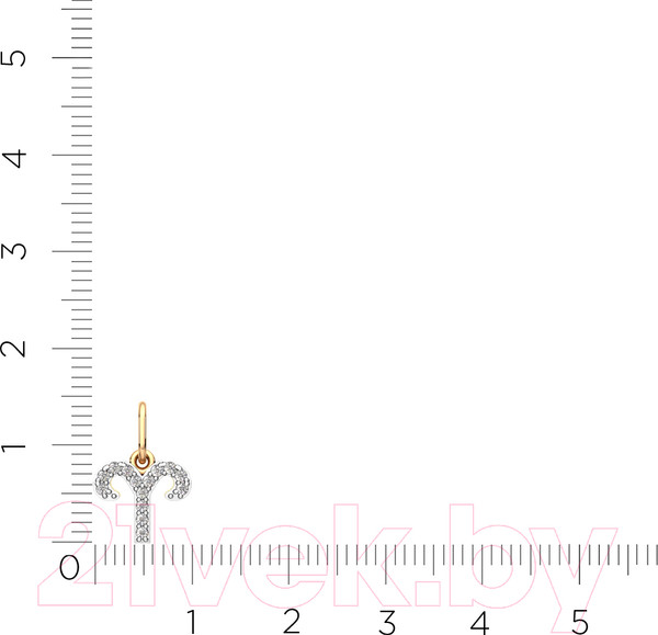 Изображение товара Подвеска из розового золота ZORKA 440551.14K.R.ZZ (с фианитами)
