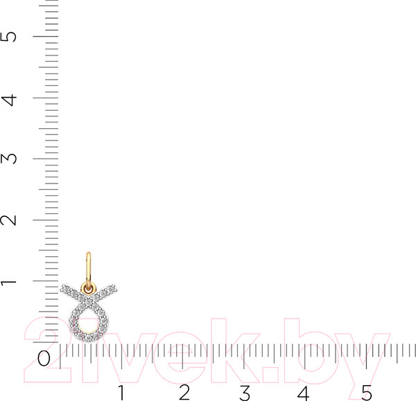 Изображение товара Подвеска из розового золота ZORKA 440552.14K.R.ZZ (с фианитами)