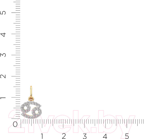 Изображение товара Подвеска из розового золота ZORKA 440554.14K.R.ZZ (с фианитами)