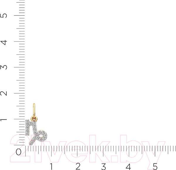 Изображение товара Подвеска из розового золота ZORKA 440560.14K.R.ZZ (с фианитами)