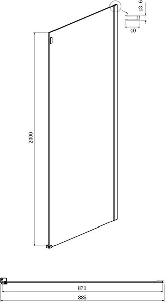 Изображение товара Душевой уголок Ambassador Benefit 130x90x200 / 19021102HX-90HX