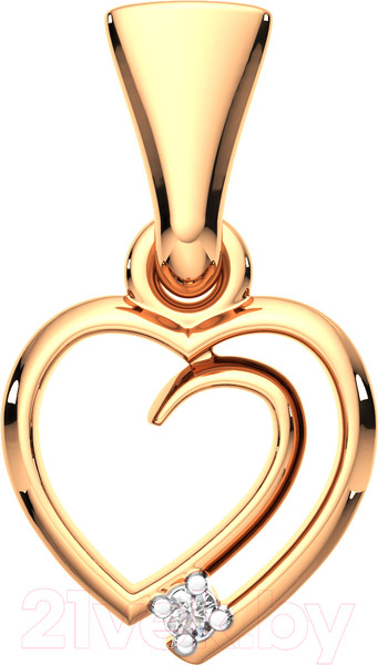 Изображение товара Подвеска из розового золота ZORKA 440975.14K.R.ZZ (с фианитом)