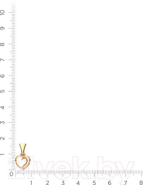 Изображение товара Подвеска из розового золота ZORKA 440975.14K.R.ZZ (с фианитом)