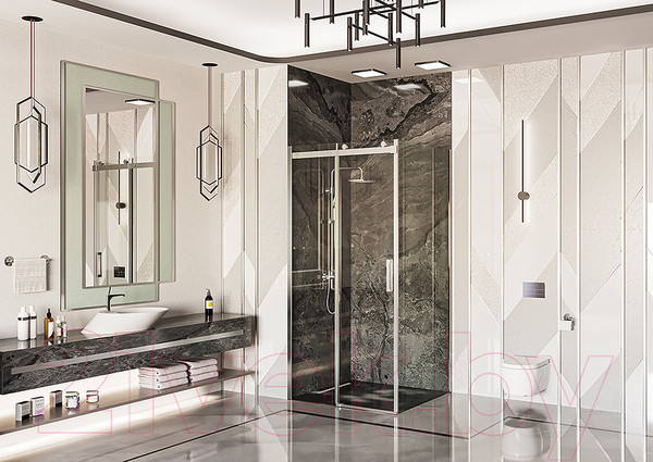 Изображение товара Душевая стенка Ambassador Benefit 80x200 / 80HX