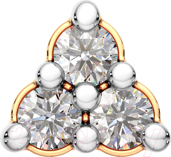 Изображение товара Пирсинг из розового золота ZORKA 710029.14K.R (с фианитами)