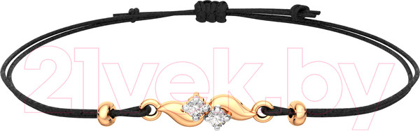 Изображение товара Браслет из розового золота ZORKA 670050.14K.R.01 (18см, с фианитами)