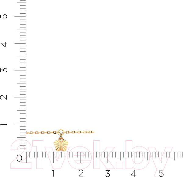 Изображение товара Браслет из розового золота ZORKA 650052.14K.R.ZZ (18см)