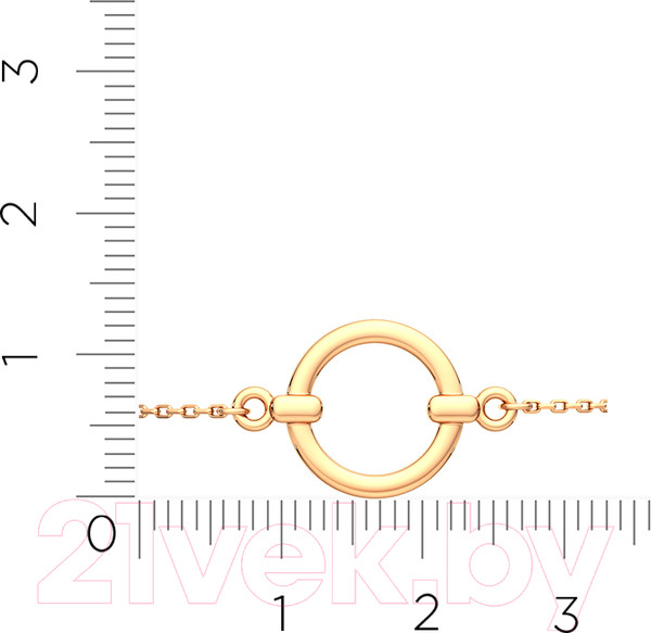 Изображение товара Браслет из розового золота ZORKA 650056.14K.R.ZZ (18см)